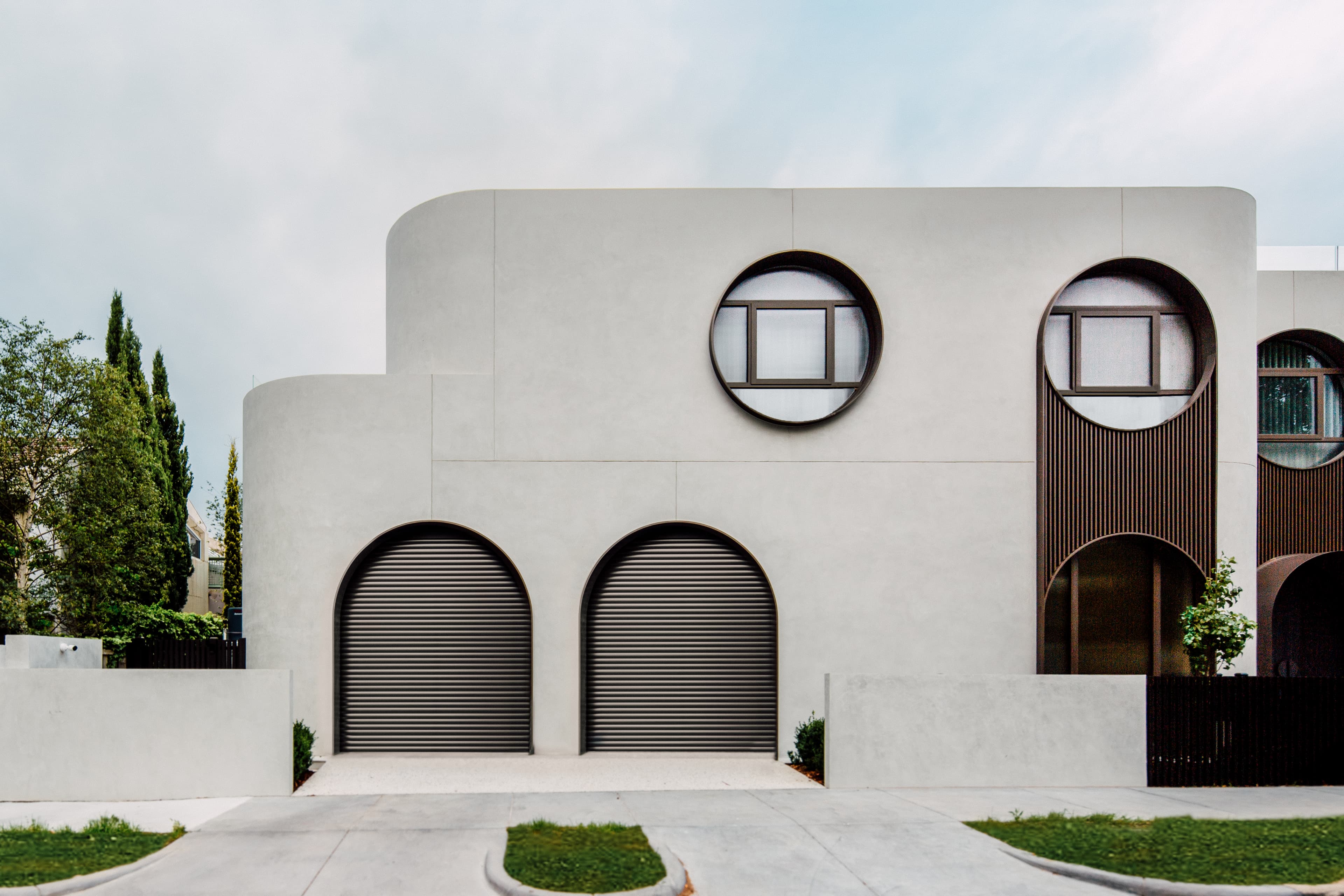 Recent project — round-window facade