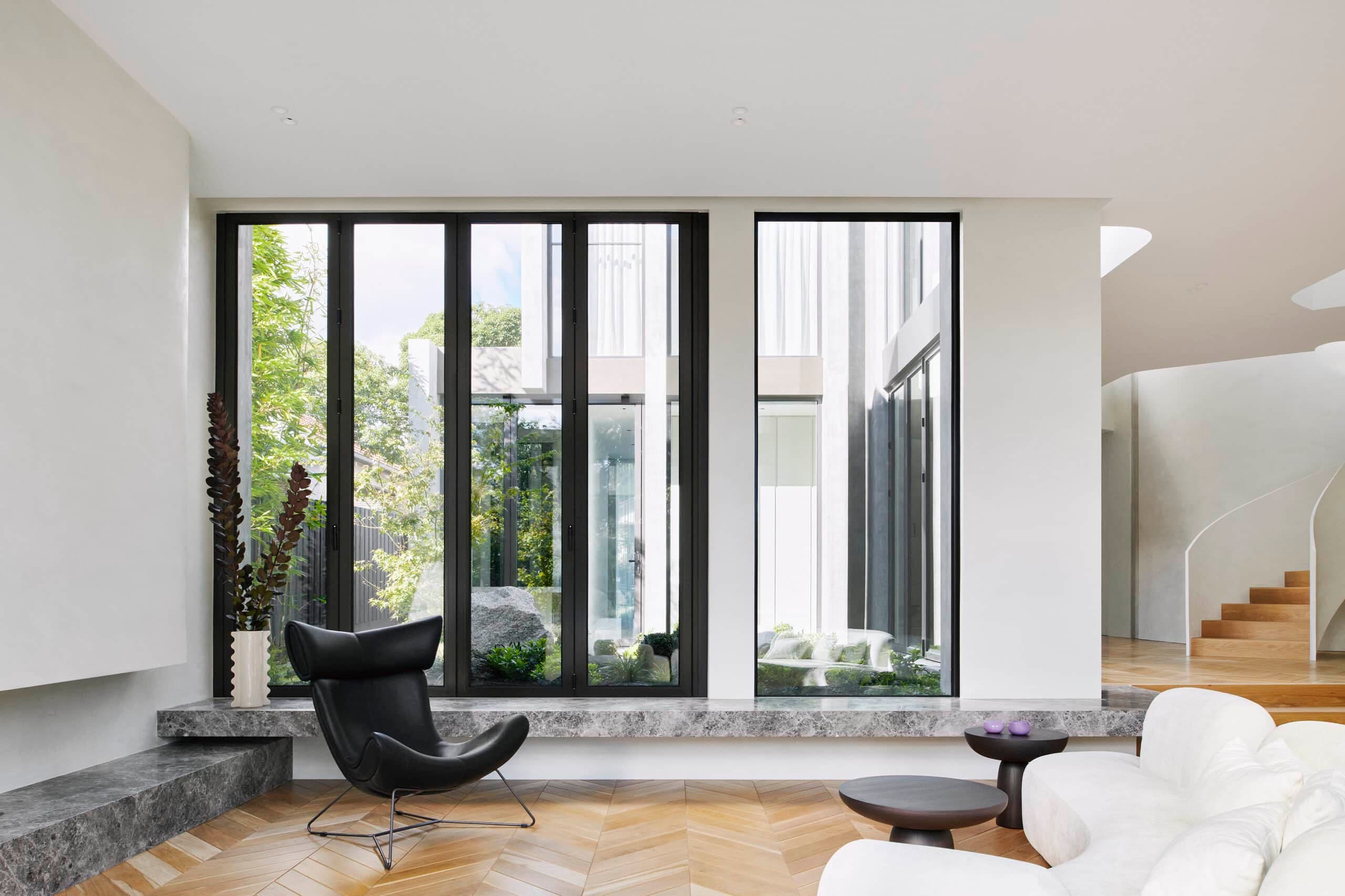 Manoir Series — arched casement interior