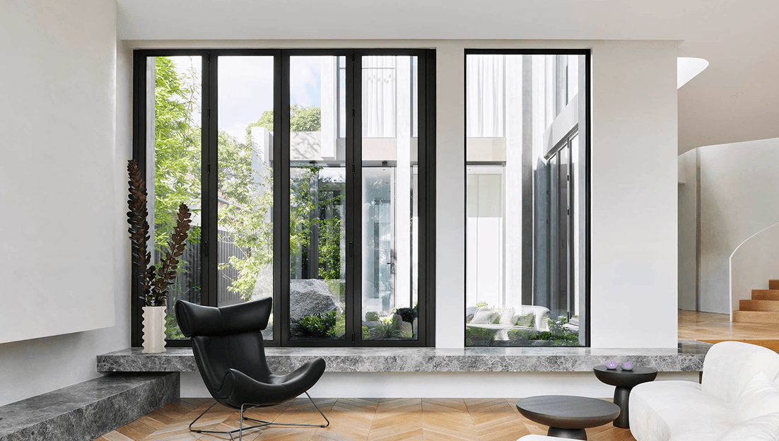 Manoir project — interior chair + stair